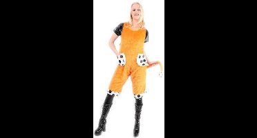 Voetbal Kostuum | Ludieke Holland Wk Voetbal Oranje Tuinbroek Kind | Maat 164 | Carnaval kostuum | Verkleedkleding