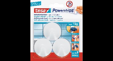 9x Tesa Powerstrips ronde haken small - Klusbenodigdheden - Huishouden - Verwijderbare haken - Opplak haken 9 stuks