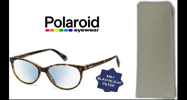 Leesbril Polaroid met blauwlichtfilter PLD0036-Havanna -+3.00