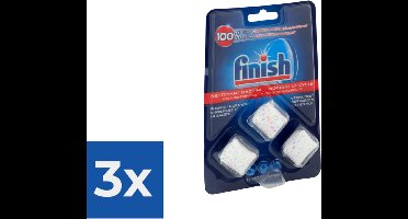 Finish Vaatwas Machinereiniger - 3 stuks - Voordeelverpakking 3 stuks