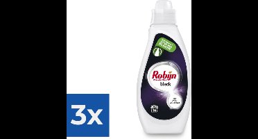 Robijn Black Velvet Vloeibaar Wasmiddel - 1x 700 ml (14 wasbeurten) - Voordeelverpakking 3 stuks