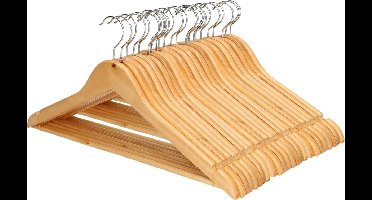 Kipit Kledinghangers - 24x - hout - luxe hangers