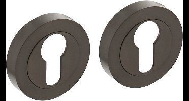 Intersteel Rozet met profielcilindergat Ø52x10mm antracietgrijs