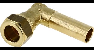 Bonfix messing knel inschuifknie 22mm
