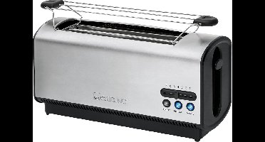 Clatronic TA 3687 - Broodrooster - dubbele lange sleuf - 4 boterhammen  -RVS