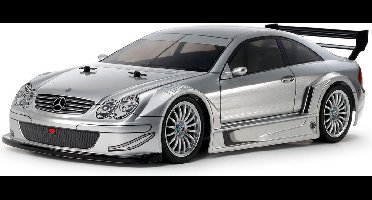 Tamiya Modelbouwpakket Auto - 47493 RC Mercedes-Benz CLK AMG 2002 - TT-02 Silver RC Plastic - 1:10 - Modelbouw