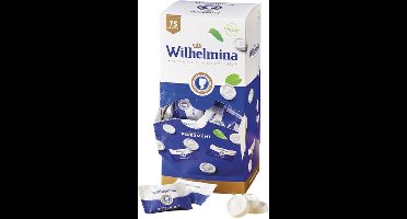 Wilhelmina pepermunt vegan 75 stuks - Doos 6 stuks