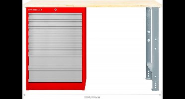 Modulaire werkbank Multiplex met ladekast 5L 1200 mm MW Tools MOD121