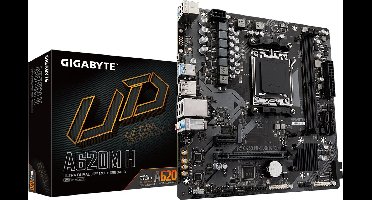 GIGABYTE A620M H | Socket AM5 | AMD A620 | 2xDDR5 | Micro-ATX | Moederbord
