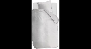 Ambiante Cotton Uni dekbedovertrek - Effen - Eenpersoons - 140x200/220 - Wit