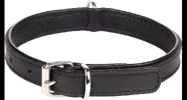 Flamingo Memphis Gevoerd - Halsband Honden - Halsband Memphis Zwart M 33-40cm 20mm - 1st - 124217 - 1st