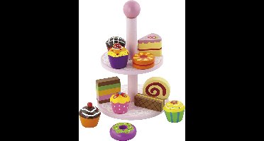 VIGA cupcakes met taartplateau, afm 25,5 cm, 1 set