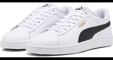 Puma Schuhe Low Smash 3.0 L 390987 Puma White-Puma Black-Puma Gold-39