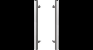 Deurgreep set RVS - 140cm - 90º - 40x40mm - T model