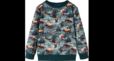 vidaXL - Kindertrui - 140 - donkergroen