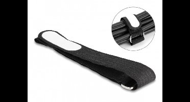 Haak-en-lus kabelbind met lus en label Tik L 457 x W 25 mm zwarte 5 stuks