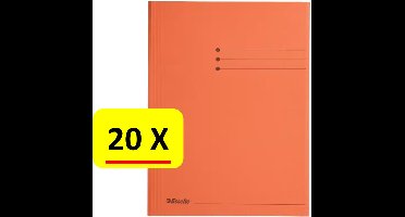 20 x Dossiermap - A4 - Esselte - Manilla - 3-kleps - oranje