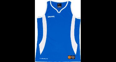 Spalding Jam Basketbalshirt Dames - Royal / Wit | Maat: L
