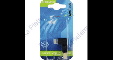 Scanpart HDMI adapter - Haaks - Geschikt voor TV - Kabel naar beneden geleiden