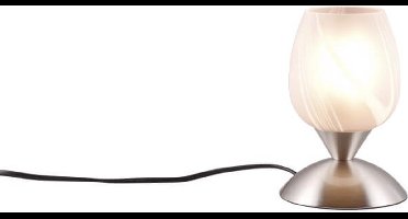 Nikkel tafellamp Cup Ii wit glas - R59441001