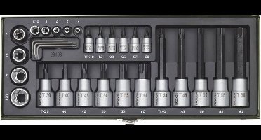 Proxxon 23103 Dopsleutelset 1/2 (12.5 mm), 1/4 (6.3 mm) 29-delig