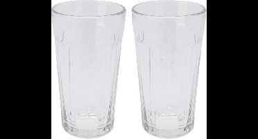 Excellent Houseware longdrinkglazen - 2x - 350 ml - sap/water/mix/drinkglazen