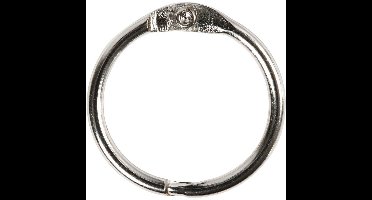 CC Boekbindersring 19 mm Zilver 10 stuks