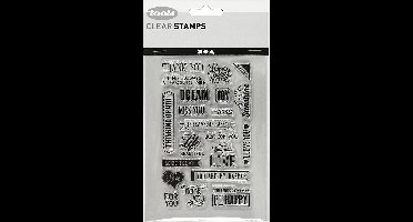 CC Silicone Stempels Engelse Woorden 15,5 cm