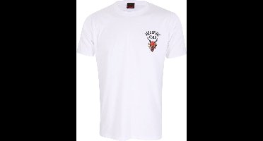 T-Shirt met Korte Mouwen Stranger Things Helfire Club Wit Uniseks - S