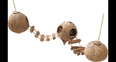 Ebi Coconut Globehouse Met Dubbele Touwbrug