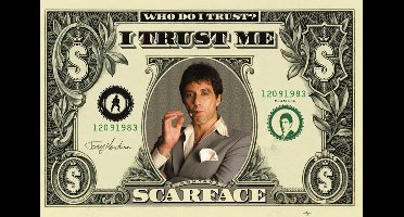 Scarface poster - Film - Al Pacino - dollarbiljet - 61 x 91.5 cm