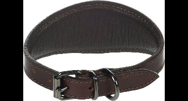 Hond Halsband Windhond Denver Bruin S / M 26-32cm 50mm