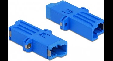 Optische vezel koppeling E2000 simplex vrouwelijk naar simplex vrouwelijke single-mode blauw
