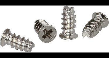 Schroeven voor Ventilator Computerbehuizing - 5 x 10mm - 50 stuks - Zilver