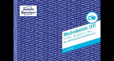 Avery-Zweckform Formulier wekelijks rapport 1311 DIN A5 liggend Aantal paginas: 100