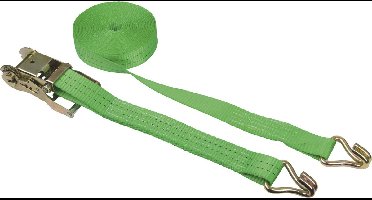 Kerbl Spanband met ratel en spitse haak, 2-delig, 6 m