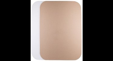 Golfkartonnen platen (met afgeronde hoeken) enkelgolf 70 x 100 cm wit | 25 stuks