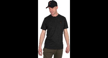 Fox Collection T-Shirt Black & Orange Medium