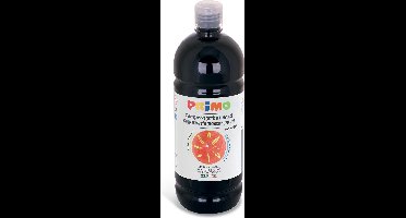 Primo Beginner's kant-en-klare plakkaatverf, 1000 ml flacon met stroomregelingsdop gebrand zwart