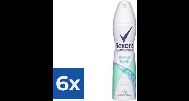 Rexona Deospray Women - Shower Fresh - Voordeelverpakking 6 stuks
