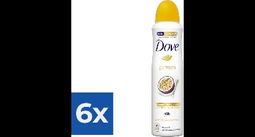 Dove Deospray - Passievrucht & Citroengras 150 ml - Voordeelverpakking 6 stuks