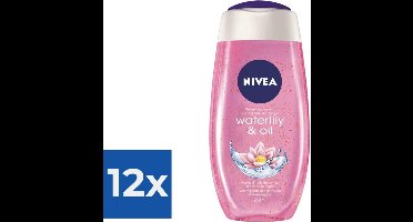NIVEA Douchegel Waterlily & Oil - 250 ml - Voordeelverpakking 12 stuks