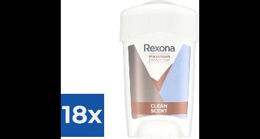 Rexona Maximum Protection - Deodorant - Stick - Clean Scent - 45ml x 18