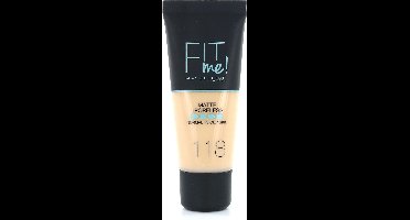 Maybelline Fit Me Matte & Poreless Foundation - 118 Nude - 3 Stuks - Voordeelverpakking