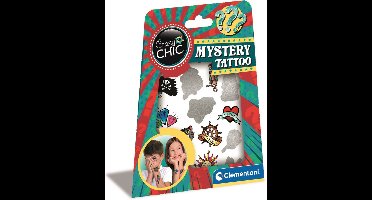 Clementoni - Crazy Chic - Mystery Tattoo - Tijdelijke tatoeages voor kinderen - Vanaf 6 jaar