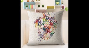 Harry Potter Kussenhoes | Ravenklauw - Ravenclaw Huiswapen | 45x45 cm