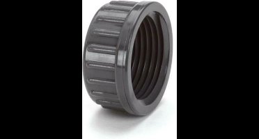 pvc druk schroefkap, 1x binnendraad 1.1/4 inch