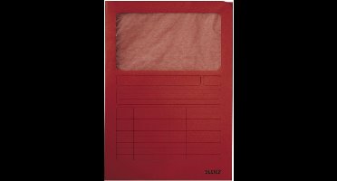 Leitz Venstermap Karton A4 - 100 Stuks - Rood
