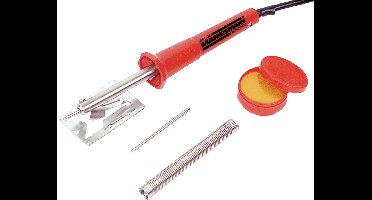 Brüder Mannesmann Soldeerbout Elektrisch 30W - 5-delige set - Rood