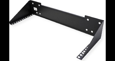 19" wand-/ondersteuningsbeugel, 4 HE, zwart